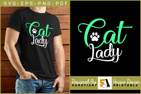 Cat Design- Cat Lady Shirt for Cat Lover
