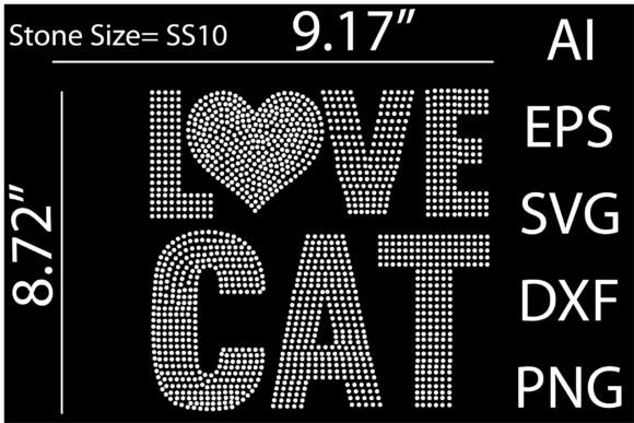 Cat Rhinestone Templates De..