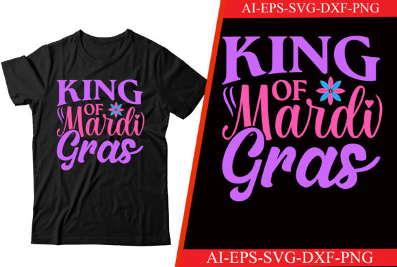 King of Mardi Gras SVG T-shirt Design