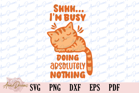 Lazy Cat Funny Saying