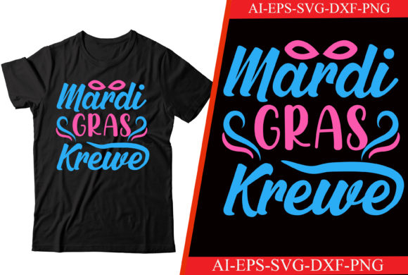 Mardi Gras Krewe SVG T-shirt Design