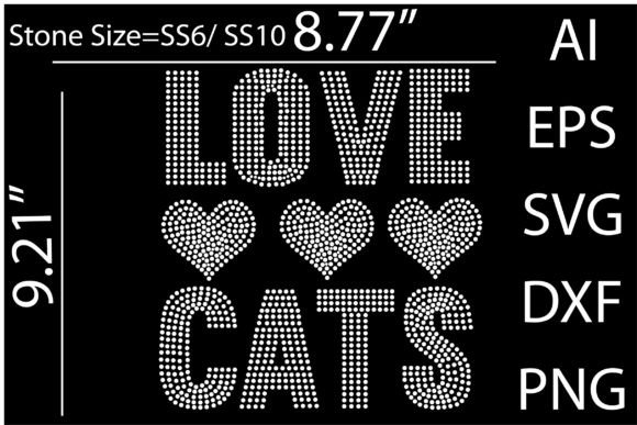 Printable Cat Rhinestone Templates