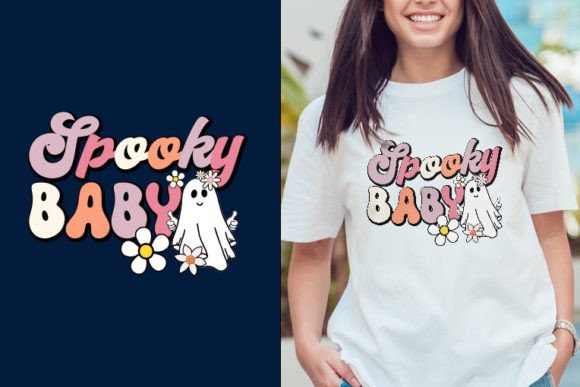 Spooky Baby Retro Halloween Svg Design