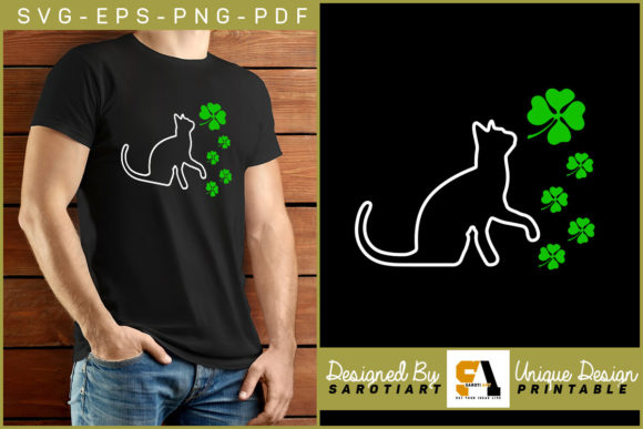 St. Patrick's Day Design with Cat Lovers