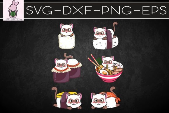 Sushi Cat Japanese Anime Kawaii Neko