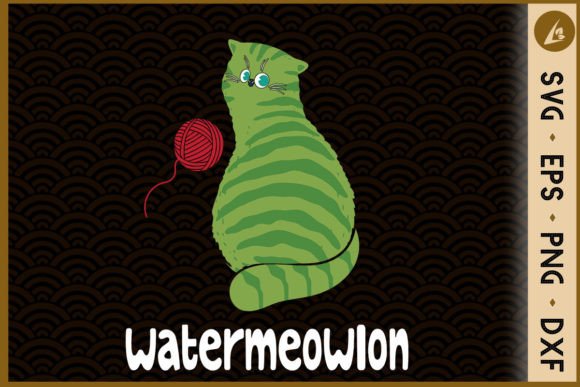 Watermelon Cat Melon Summer